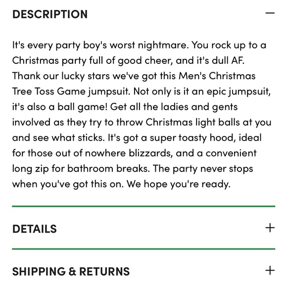 Tipsy Elves Christmas Tree Toss Game Jumpsuit - Picture 15 of 15